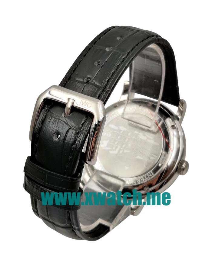 41.5MM Steel Replica IWC Portofino IW356308 Black Dials Watches UK