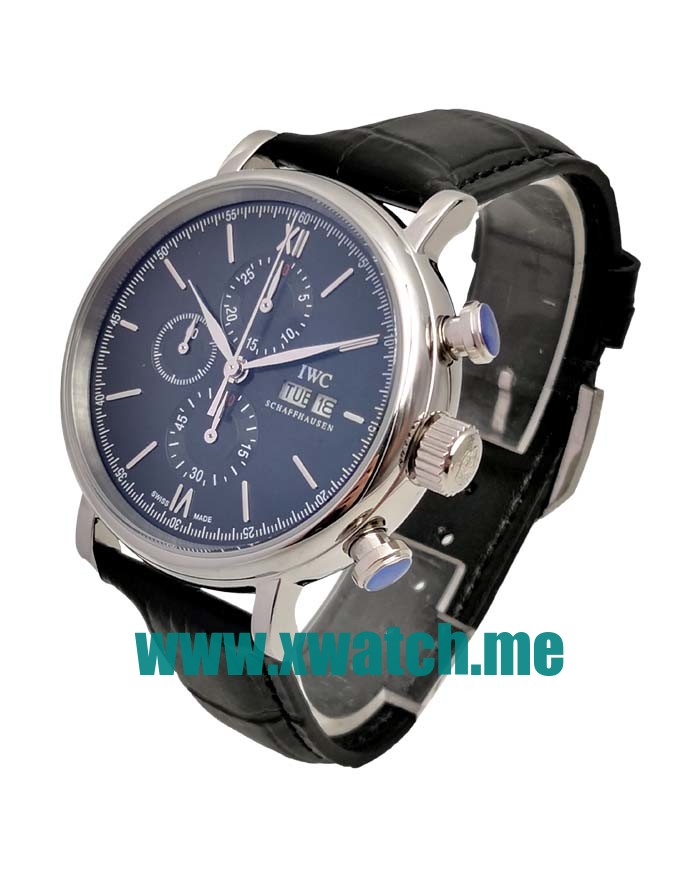 41MM Steel Replica IWC Portofino IW391029 Black Dials Watches UK