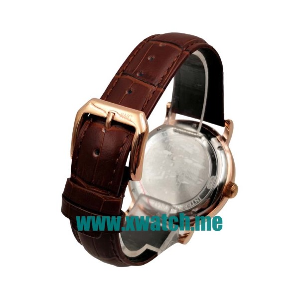41.5MM Rose Gold Replica IWC Portofino IW356504 White Dials Watches UK