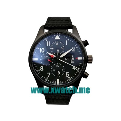 43.5MM Black Ceramic Replica IWC Pilots Spitfire IW378901 Black Dials Watches UK