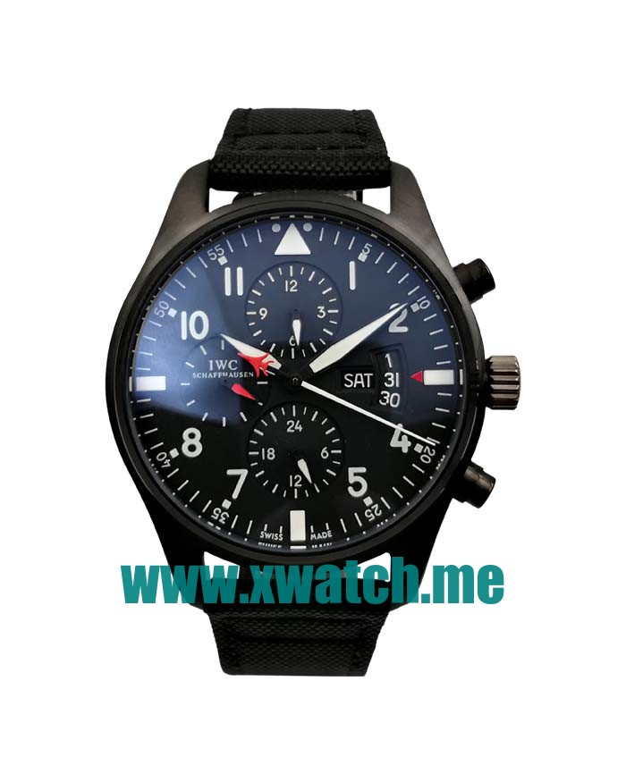 43.5MM Black Ceramic Replica IWC Pilots Spitfire IW378901 Black Dials Watches UK