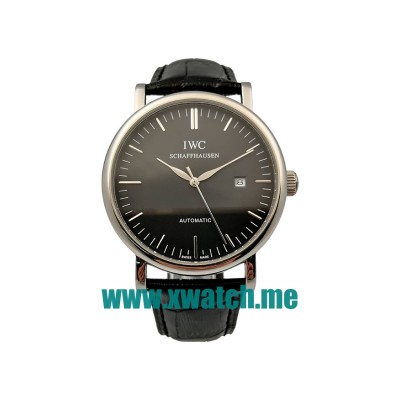 41MM Steel Replica IWC Portofino IW356305 Black Dials Watches UK