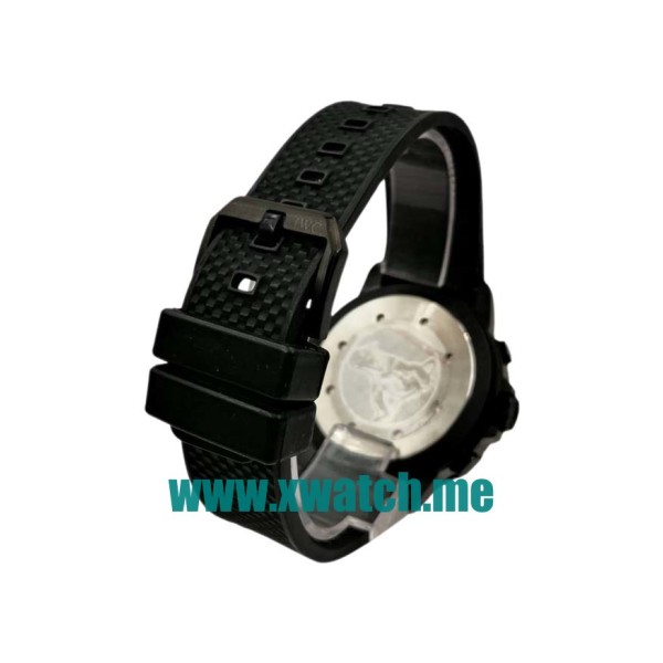 44.5MM Black Steel Replica IWC Aquatimer IW376705 White Dials Watches UK