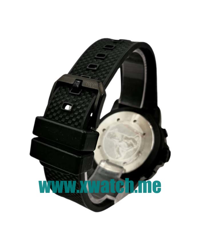 44.5MM Black Steel Replica IWC Aquatimer IW376705 White Dials Watches UK