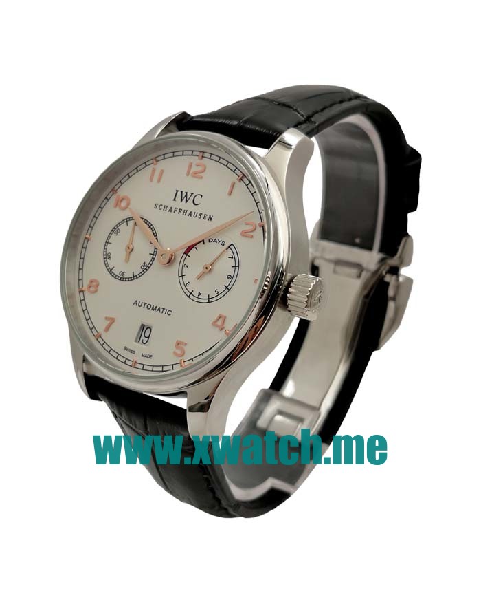 42.3MM Steel Replica IWC Portugieser IW500114 White Dials Watches UK