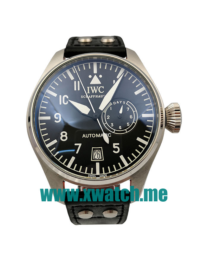 44.5MM Steel Replica IWC Big Pilots IW500201 Black Dials Watches UK