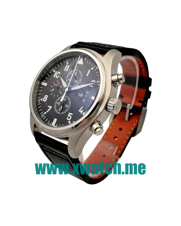 42MM Steel Replica IWC Pilots IW377701 Black Dials Watches UK