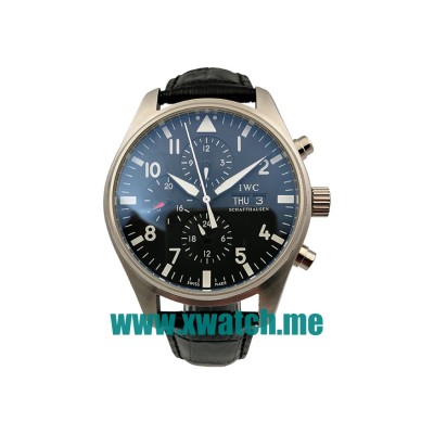 41MM Steel Replica IWC Pilots IW371701 Black Dials Watches UK