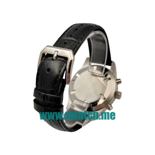 41MM Steel Replica IWC Pilots IW371701 Black Dials Watches UK