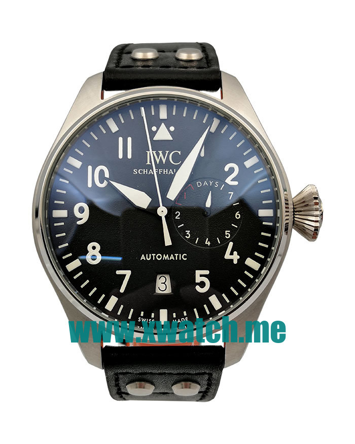 44.5MM Steel Replica IWC Pilots IW500401 Black Dials Watches UK
