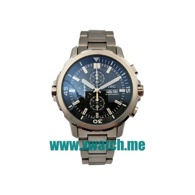 45.5MM Steel Replica IWC Aquatimer IW376801 Black Dials Watches UK