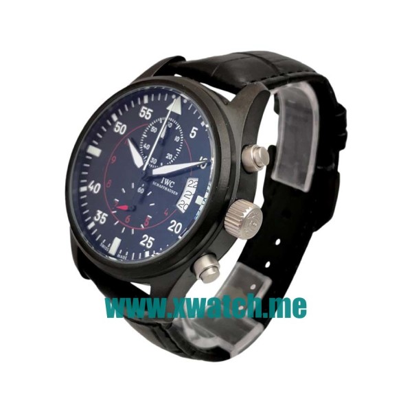 43MM Black Steel Replica IWC Pilots Spitfire IW387802 Black Dials Watches UK