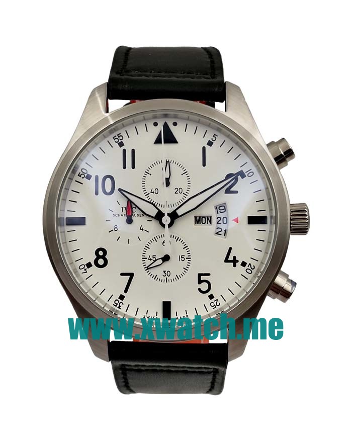 44MM Steel Replica IWC Pilots IW377701 White Dials Watches UK