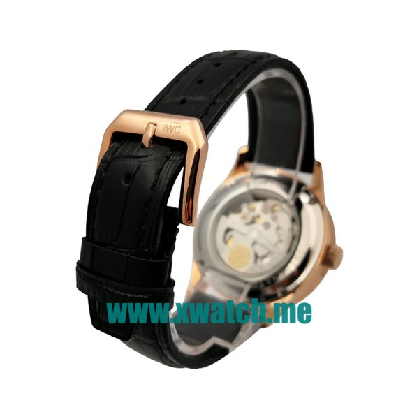 41.5MM Rose Gold Replica IWC Portofino 70654 Black Dials Watches UK