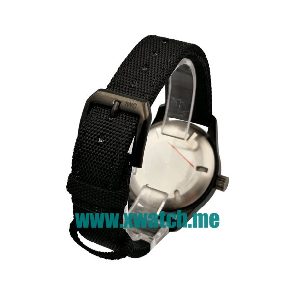 40MM Black Steel Replica IWC Pilots IW327001 Black Dials Watches UK