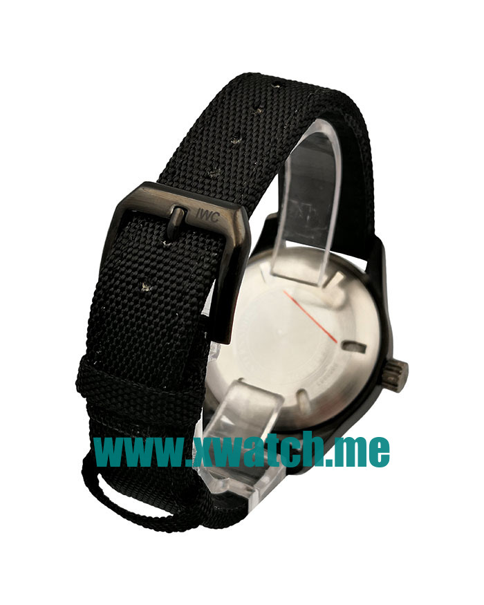 40MM Black Steel Replica IWC Pilots IW327001 Black Dials Watches UK