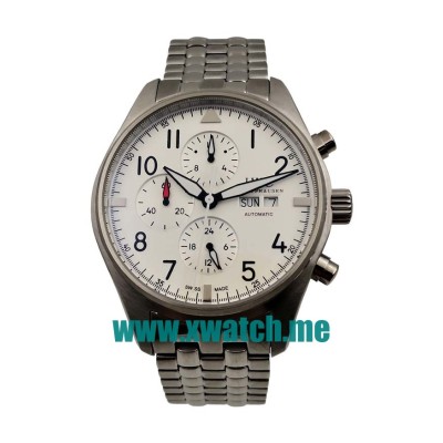 41MM Steel Replica IWC Pilots Spitfire Chronograph IW371705 White Dials Watches UK