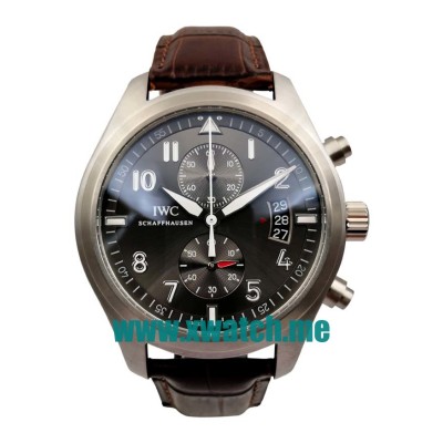 44MM Steel Replica IWC Pilots Spitfire Chronograph IW387802 Grey Dials Watches UK