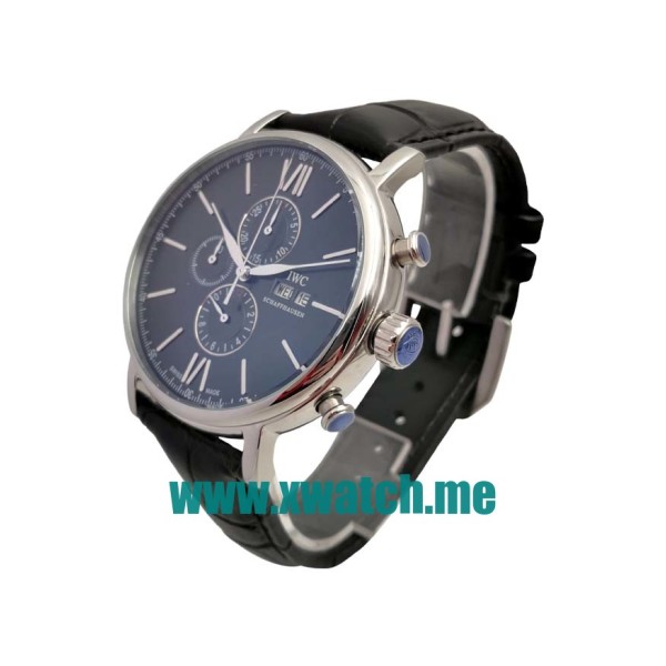 44MM Steel Replica IWC Portofino IW391008 Black Dials Watches UK