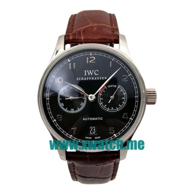 42.3MM Steel Replica IWC Portugieser IW500703 Black Dials Watches UK