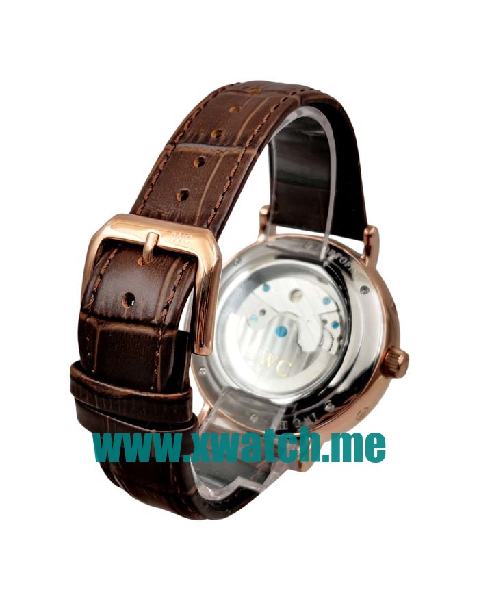 46MM Rose Gold Replica IWC Portofino 171739 White Dials Watches UK