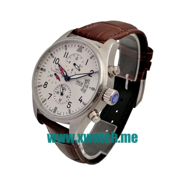 43MM Steel Replica IWC Pilots IW377701 White Dials Watches UK