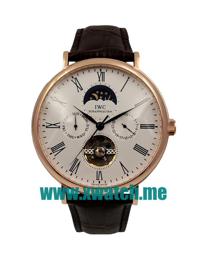 46MM Rose Gold Replica IWC Portofino 171290 White Dials Watches UK