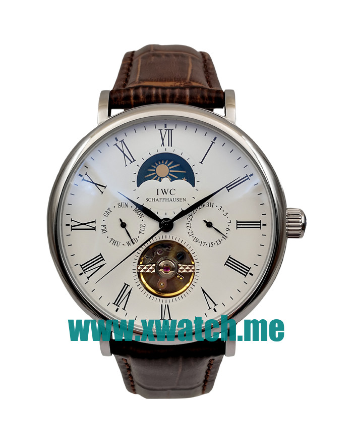 46MM Steel Replica IWC Portofino 171291 White Dials Watches UK